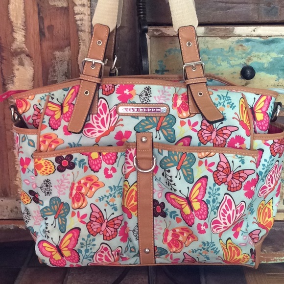 lily bloom butterfly purse